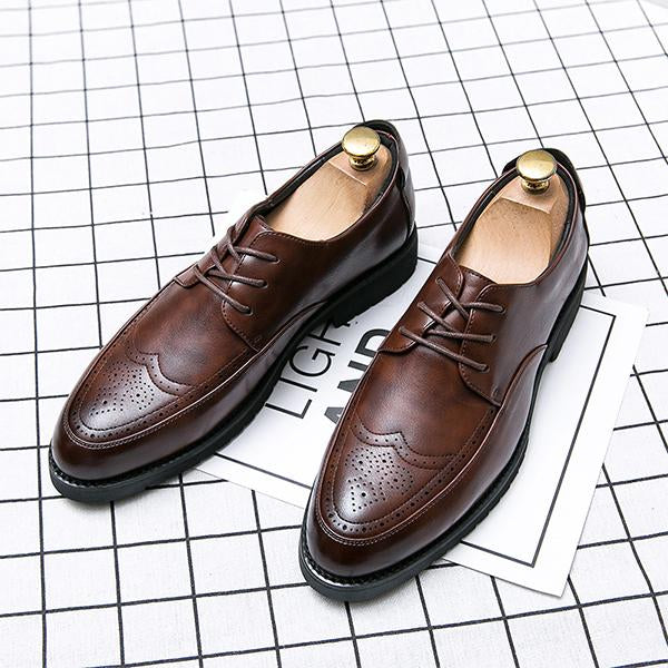 MEN'S BUSINESS DRESS CASUAL LEATHER SHOES 00036334YL