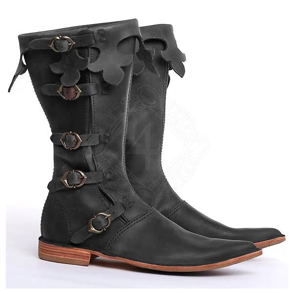 MEN'S MEDIEVAL RETRO LEATHER BOOTS 67668447YL