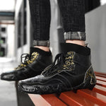 MEN'S RETRO HIGH TOP LACE UP BOOTS 90016859YL