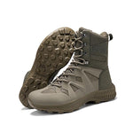 MEN'S GREEN LACE UP OUTDOOR HIKING BOOTS 91678971YL