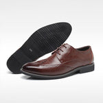 MEN'S BROGUE LACE-UP CASUAL DRESS SHOES 36983348S