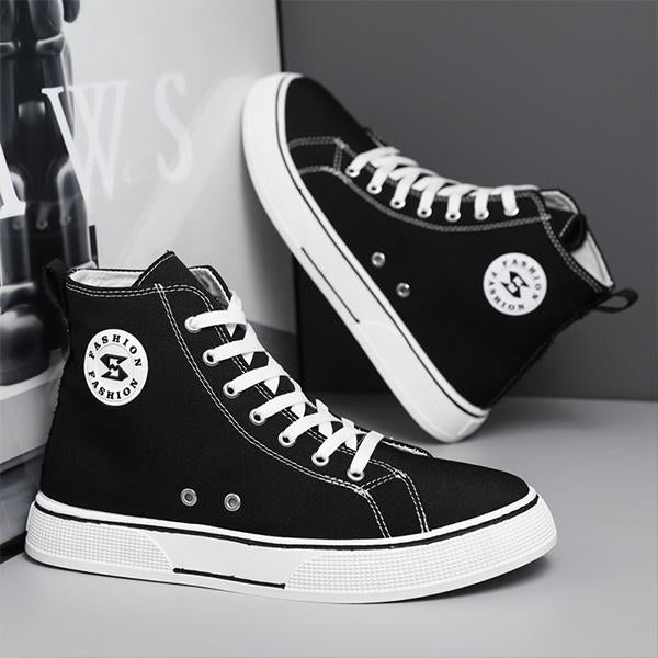 MEN'S VERSATILE CASUAL HIGH-TOP CANVAS SHOES 53949290S