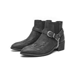 MEN'S FASHION BUSINESS SPLICED CHELSEA BOOTS 67731868S