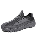 MEN'S RETRO LACE UP SOFT SOLED MESH CASUAL SHOES 61593532YL