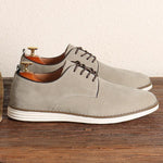 MEN'S RETRO SUEDE LACE-UP LOW-TOP SNEAKERS 54144574S