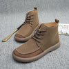 MEN'S RETRO SOFT-SOLED CASUAL LACE-UP BOOTS 71632708S