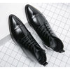 MEN'S FORMAL BUSINESS SOFT LEATHER LACE UP BOOTS 03149899YL