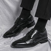 MEN'S FASHIONABLE BROGUE SQUARE TOE DRESS SHOES 48259267S