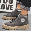 MEN'S STYLISH HIGH TOP THICK SOLE WORK STYLE SHOES 52378074S