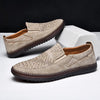 MEN'S FLAT HAND-SEWN SLIP-ON CASUAL SHOES 89090104S