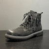 MEN'S RETRO SIDE ZIPPER WEAR-RESISTANT LACE-UP BOOTS 50516698S