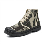 MEN'S CASUAL HIGH TOP LACE-UP CAMOUFLAGE CANVAS BOOTS 05293539S