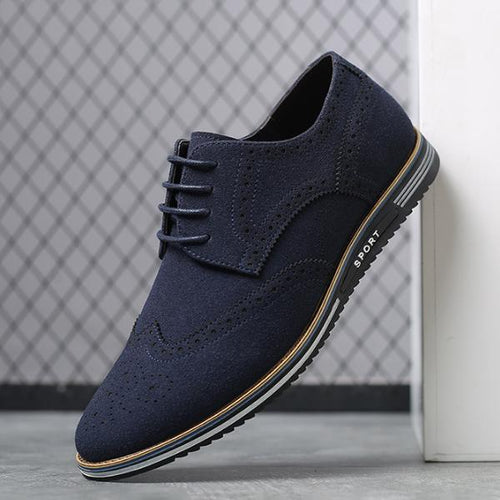 MEN'S BROGUE SUEDE LOW-TOP CASUAL SHOES 09774572S