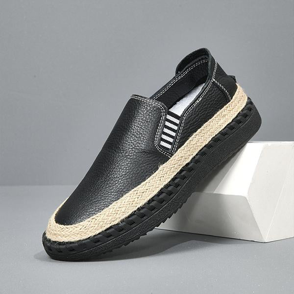 MEN'S HAND-SEWN CASUAL SLIP-ON ESPADRILLES 76798145S