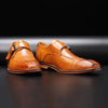 MEN'S SIDE BUCKLE CASUAL CROCODILE PATTERN DRESS SHOES 51829149S