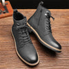 MEN'S SIDE ZIPPER RETRO LACE UP CASUAL BOOTS 59692301YL