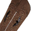 MEN'S MID LENGTH RETRO EMBROIDERED COWBOY BOOTS 75035467YL