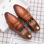 MEN'S RETRO FORMAL LEATHER SHOES FOR MEN DRESS SHOES 03409348YL