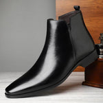 MEN'S STYLISH POINTED TOE CHELSEA BOOTS 51350962S