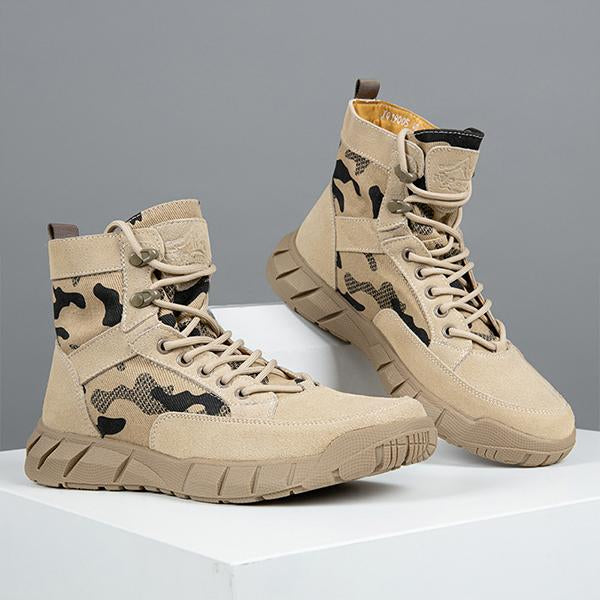 MEN'S RETRO CAMOUFLAGE NON-SLIP WORK BOOTS 63651805S