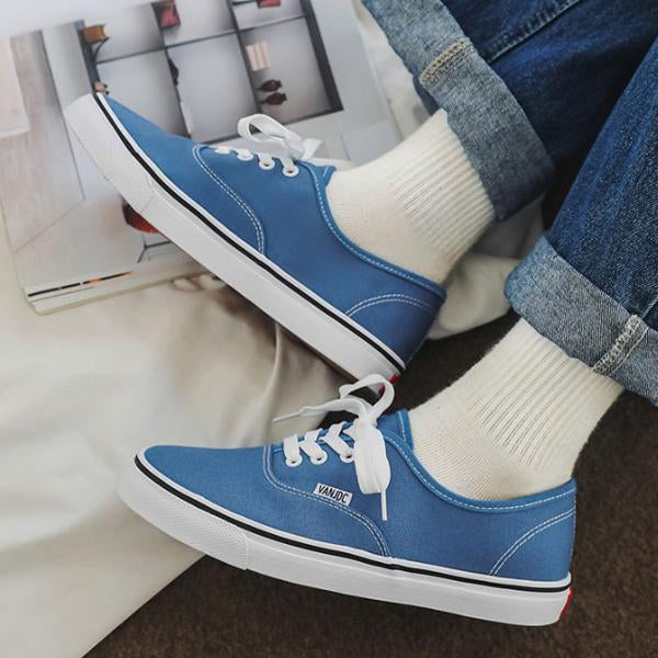 MEN'S CASUAL LACE-UP RETRO CANVAS DECK SHOES 91743432S