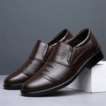 MEN'S CASUAL PLEATED SLIP-ON DRESS SHOES 58022322S