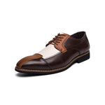 MEN'S CONTRASTING LACE-UP WEDDING SHOES 34793288S