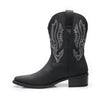 MEN'S RETRO CONTRASTING EMBROIDERY DESIGN WESTERN BOOTS 76234851YL