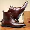 MEN'S BUSINESS FASHION SQUARE TOE MARTIN BOOTS 13333467S