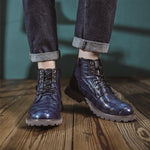 MEN'S RETRO CASUAL LACE UP BOOTS 61149458YL