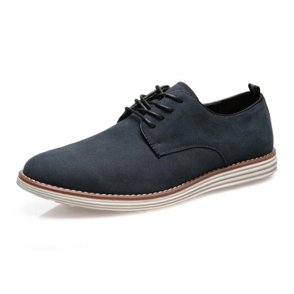 MEN'S RETRO SUEDE LACE-UP LOW-TOP SNEAKERS 54144574S