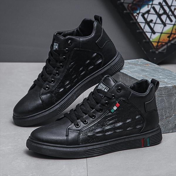 MEN'S STYLISH CROCODILE PATTERN HIGH-TOP SNEAKERS 72357572S