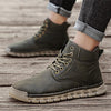 MEN'S CASUAL HIGH TOP HAND-SEWN LACE-UP BOOTS 50140092S