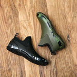 MEN'S LOW-TOP RUBBER SHORT-TUBE WATERPROOF RAIN BOOTS 09023847S