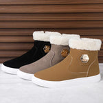 MEN'S FASHION PLUSH SIDE ZIPPER ANKLE SNOW BOOTS 03174802S