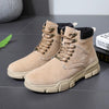 MEN'S CASUAL SUEDE THICK-SOLED LACE-UP BOOTS 45257770S