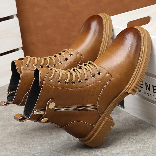 MEN'S STYLISH HIGH TOP WORKWEAR MOTORCYCLE BOOTS 81149579S