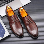 MEN'S HAND-SCRATCHED BUSINESS CASUAL WEDDING SHOES 20362779S