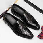 MEN'S VINTAGE WOVEN BUSINESS DRESS SHOES 29515826S