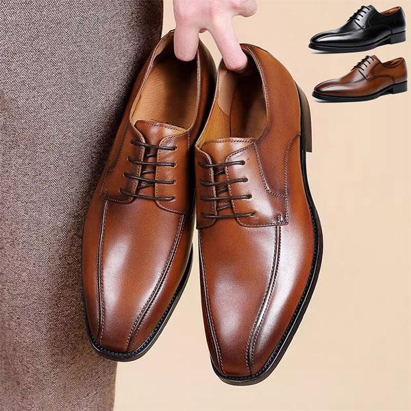 MEN'S SLIP ON LEATHER LINED SQUARE TOE DRESS LOAFERS SHOES FOR CASUAL WEEKEND FORMAL WORK 48234758YL