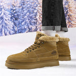 MEN'S CASUAL SUEDE RUBBER SOLE LACE UP SNOW BOOTS 65561595S