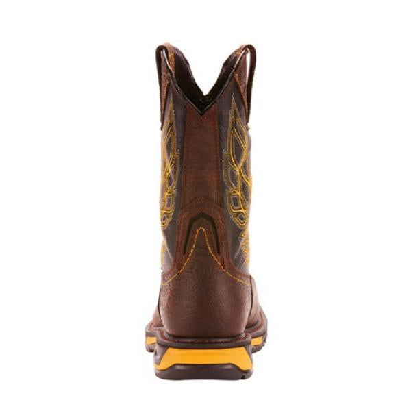 MEN'S VINTAGE EMBROIDERED WINGS ETHNIC WESTERN BOOTS 13683334S