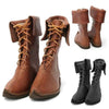 MEN'S RETRO HALLOWEEN ROLE-PLAYING LACE UP BOOTS 09140444YL