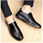 MEN'S SLIP-ON LEATHER CASUAL SHOES 88077305YL