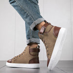 MEN'S DAILY HIGH-TOP CASUAL CANVAS SHOES 38076484S