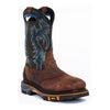 MEN'S RETRO EMBROIDERED LEATHER MIDDLE BOOTS 32441434YL