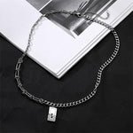 MEN'S TITANIUM STEEL VERSATILE NECKLACE 36957037YL