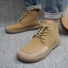 MEN'S RETRO SOFT-SOLED CASUAL LACE-UP BOOTS 71632708S