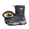 MEN'S BLACK OUTDOOR WATERPROOF COMFORTABLE FAUX FUR BOOTS 26348805YL