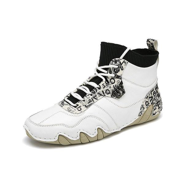 MEN'S RETRO HIGH TOP LACE UP BOOTS 90016859YL